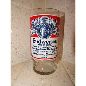 Vintage Budweiser King of Beers Glass Anheuser Busch